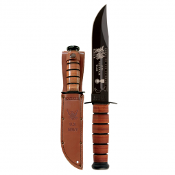 Ka-Bar Vietnam USN Engraved Knife - Fixed Blade - Kabar Knives